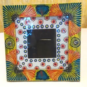 Frame, hand painted, multicolors